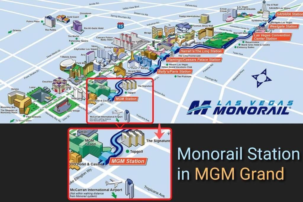 32Nd Flr Penthouse @Mgm Signature 1Bed, No Fee Las Vegas Luaran gambar